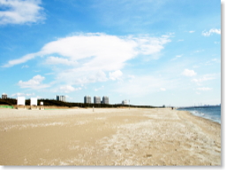 海・街・空海浜公園写真