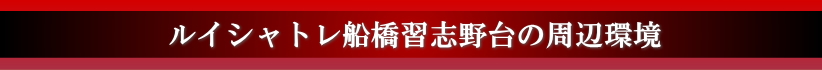 ルイシャトレ船橋習志野台の周辺環境