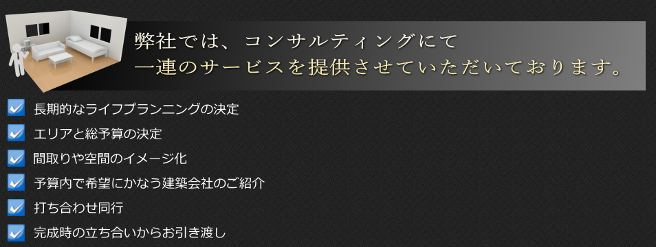 弊社では、コンサルティングにて一連のサービスを提供させていただいております。